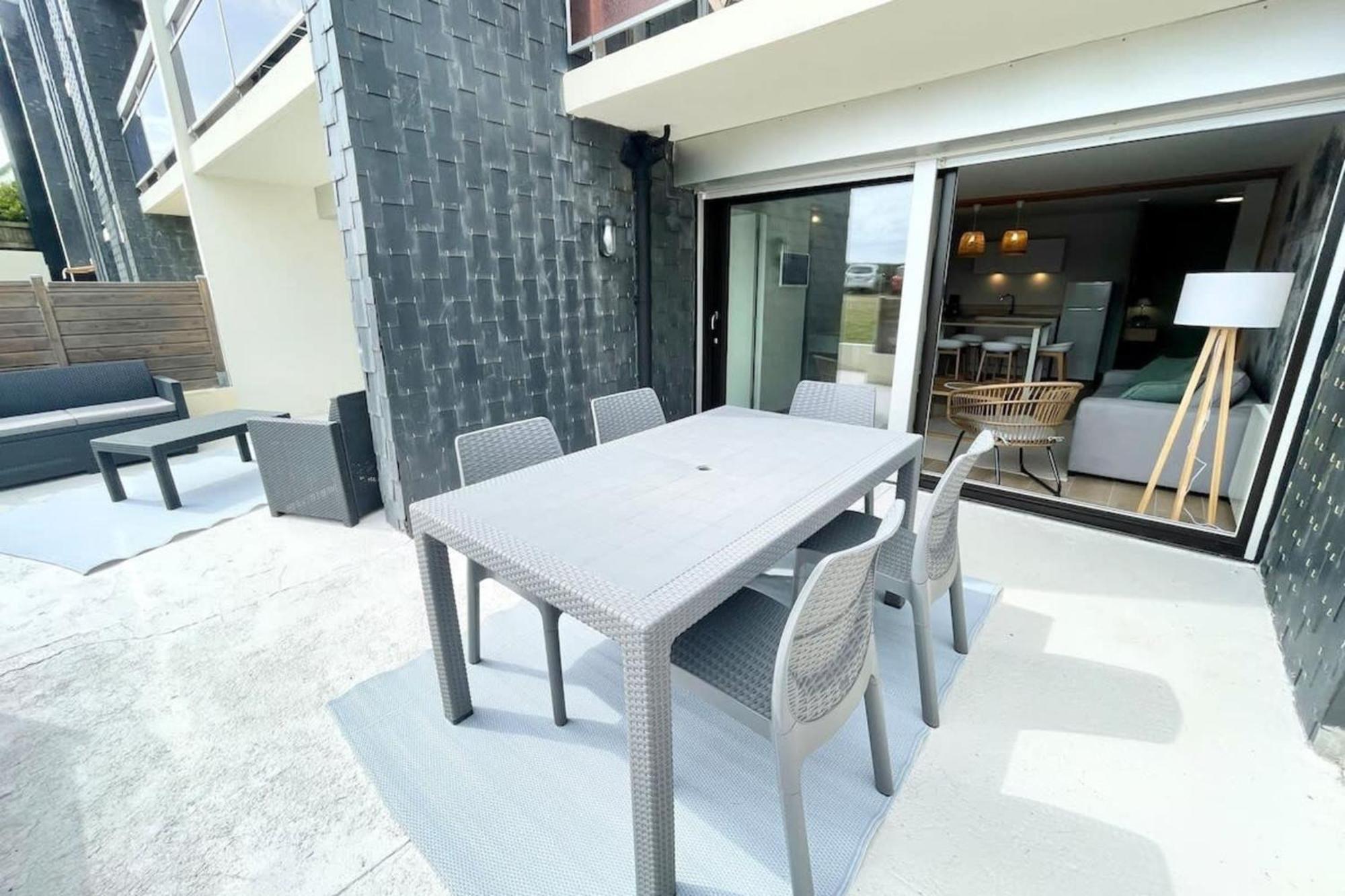 T3 Neuf Archi Cocooning Terrasse Face A La Mer Пломер Екстериор снимка