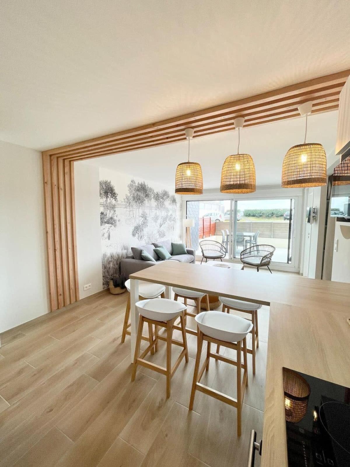 T3 Neuf Archi Cocooning Terrasse Face A La Mer Пломер Екстериор снимка