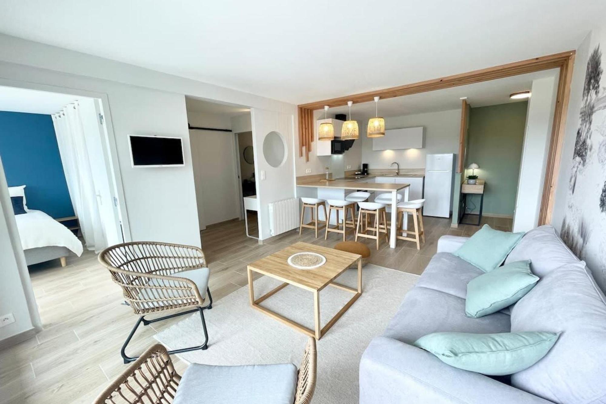 T3 Neuf Archi Cocooning Terrasse Face A La Mer Пломер Екстериор снимка