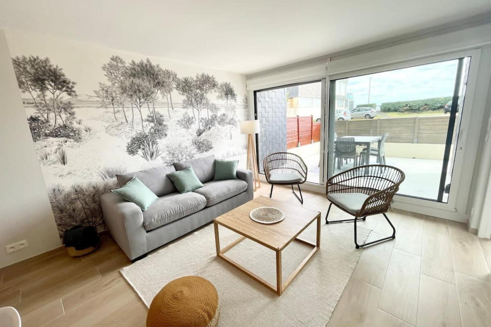 T3 Neuf Archi Cocooning Terrasse Face A La Mer Пломер Екстериор снимка